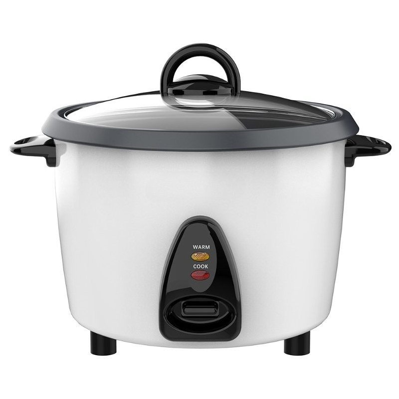 Rice Cooker 10 Cup - 700 Watt White Non-stick Coated Inner