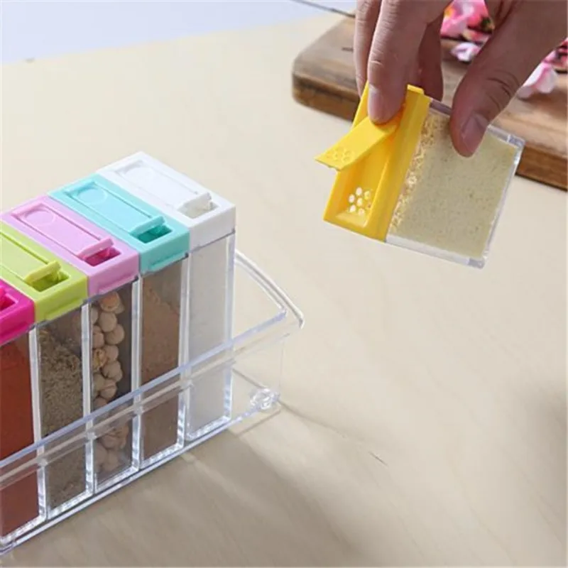 Transparent Seasoning Six Grid - Kitchen Appliances Organizer review and price