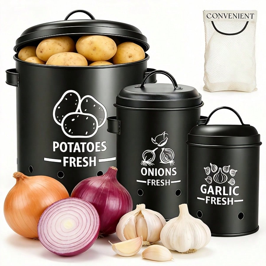 Potato Onion Garlic Storage Bi - Kitchen Appliances Organizer review and price