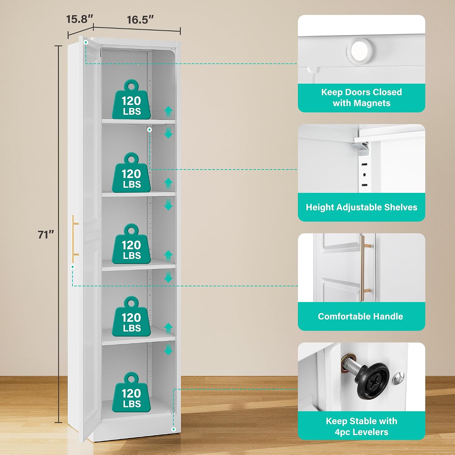 Tall Narrow Storage Cabinet Wi - Kitchen Appliances Organizer review and price