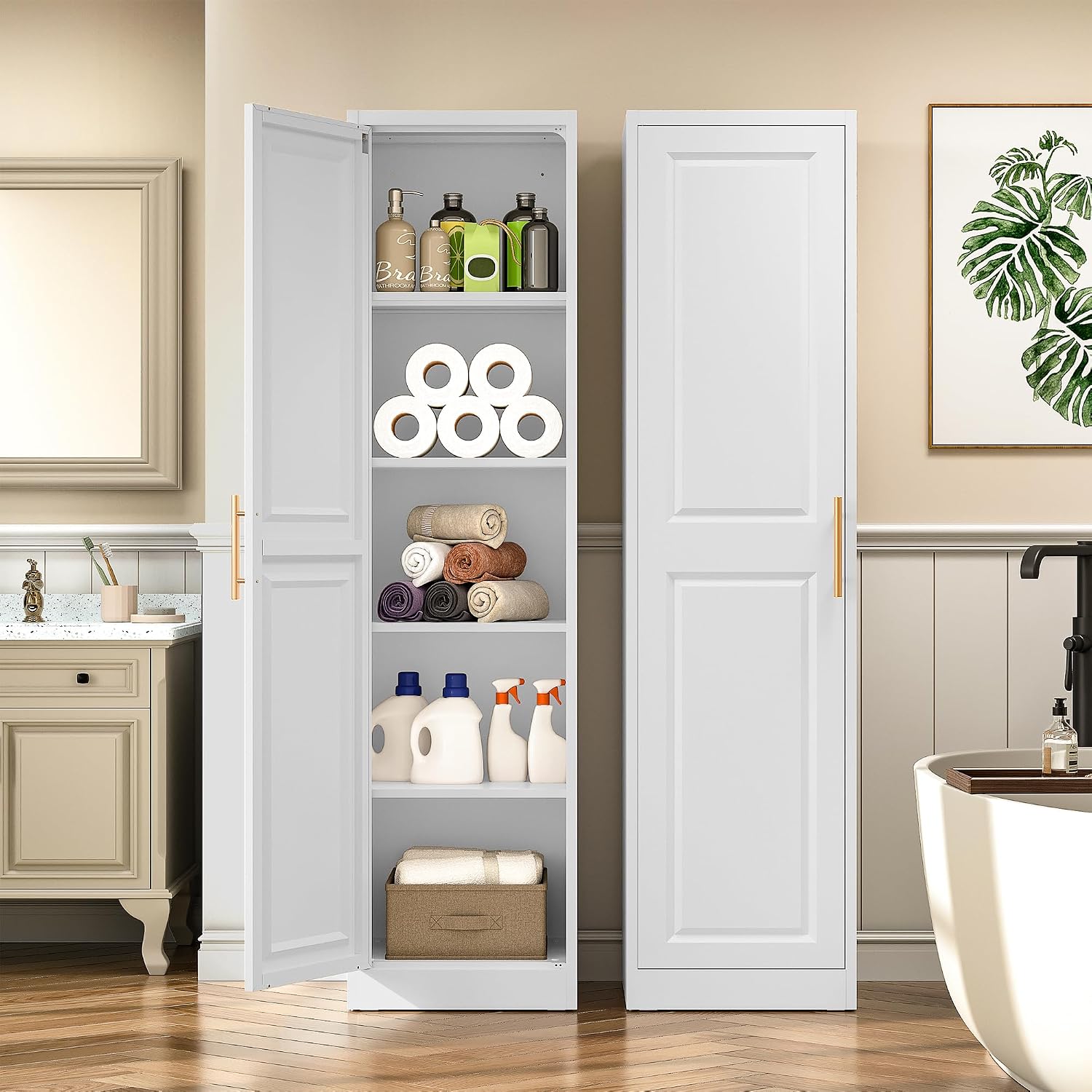 Tall Narrow Storage Cabinet Wi - Kitchen Appliances Organizer review and price