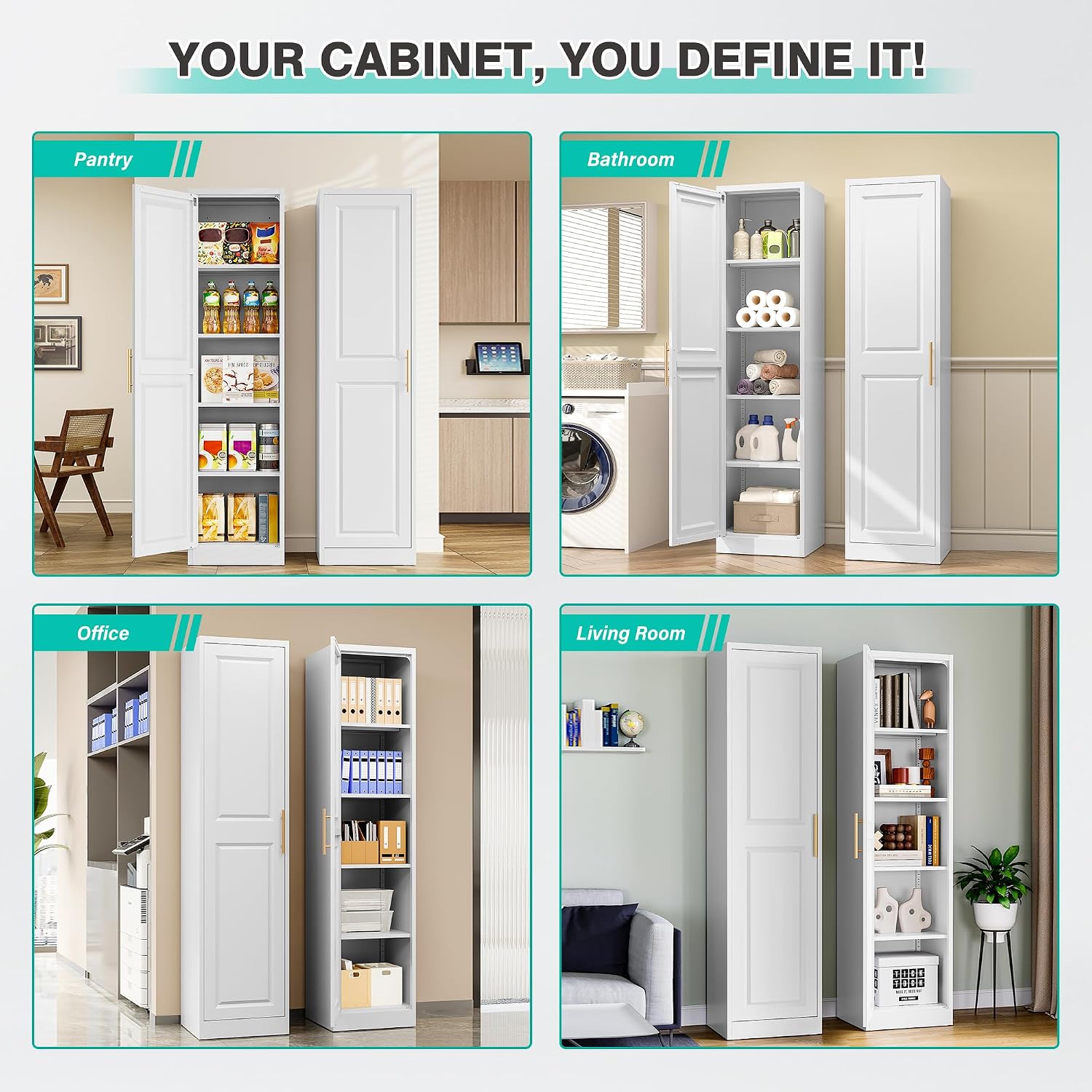 Tall Narrow Storage Cabinet Wi - Kitchen Appliances Organizer review and price