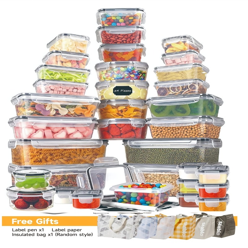 48PCS BPA-Free Food Storage Se - Kitchen Appliances Organizer review and price